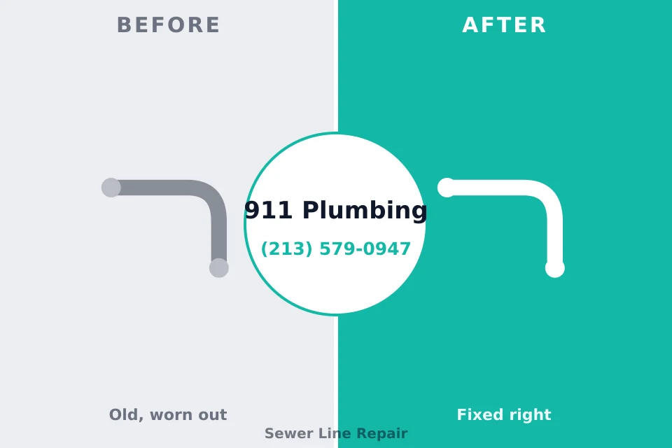 Before and after: plumbing company Bay City, MI